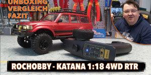 Beitragsbild des Blogbeitrags Der beste Mini RC Scale Crawler? – Rochobby Katana 1:18 4WD – #Unboxing 