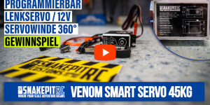 Beitragsbild des Blogbeitrags Unboxing: Snakepit RC – Venom Smart Servo 45kg als Lenkservo od. Servoseilwinde 