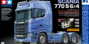 Beitragsbild des Blogbeitrags Tamiya Scania 770 S 6×6 (LKW Modell) – Baubericht Teil 1 