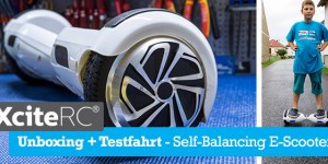 Beitragsbild des Blogbeitrags Hoverboard Review! – XciteRC Self-Balancing E-Scooter 