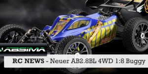 Beitragsbild des Blogbeitrags Absima AB2.8BL 4WD Brushless Buggy