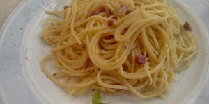 Beitragsbild des Blogbeitrags Original italienisches Rezept: Spaghetti alla Carbonara 