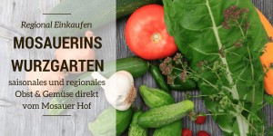Beitragsbild des Blogbeitrags Mein Wurzgarten – saisonales und regionales Obst und Gemüse von der Mosauerin