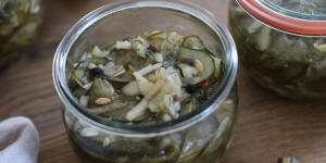 Beitragsbild des Blogbeitrags Eingemachter Gurkensalat