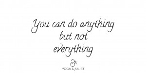 Beitragsbild des Blogbeitrags Wednesday Word: You can do anything but not everything 