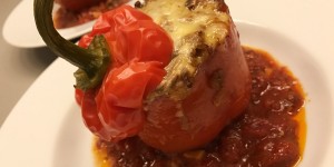 Beitragsbild des Blogbeitrags Chillige Paprika aus dem Ofen