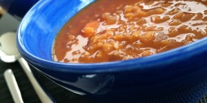 Beitragsbild des Blogbeitrags Kokos Karotten Linsen Suppe 