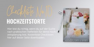 Beitragsbild des Blogbeitrags Hochzeitstorten Checkliste