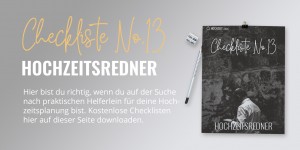 Beitragsbild des Blogbeitrags Hochzeitsredner Checkliste 