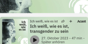 Beitragsbild des Blogbeitrags Kurier Podcast “Ich weiß wie es ist Transgender zu sein” 