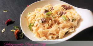 Beitragsbild des Blogbeitrags [Food] Selbstgemachte Pasta mit Pfiff 