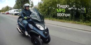 Beitragsbild des Blogbeitrags Videotest Piaggio MP3 500 hpe 2020