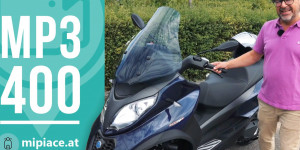 Beitragsbild des Blogbeitrags Videotest Piaggio MP3 400 hpe