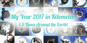 Beitragsbild des Blogbeitrags My 2017 in Kilometers ~ 1.5 Times Around the Earth! 