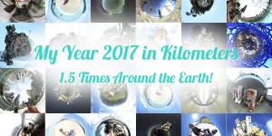 Beitragsbild des Blogbeitrags My 2017 in Kilometers ~ 1.5 Times Around the Earth!
