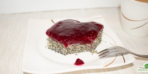 Beitragsbild des Blogbeitrags Mohnkuchen mit Himbeerspiegel