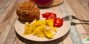 Beitragsbild des Blogbeitrags Omlett aus der Mikrowelle