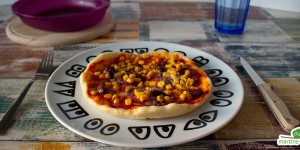 Beitragsbild des Blogbeitrags Texas-Pizza im Vitalwunder? Im Handumdrehen! 