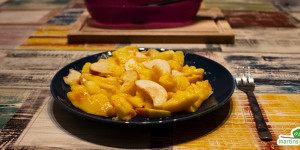 Beitragsbild des Blogbeitrags Süßes Apfel-Omelette aus dem Omlettwunder