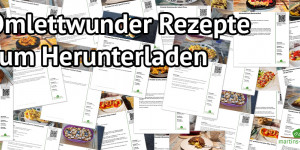 Beitragsbild des Blogbeitrags Omlettwunder-Rezepte zum Ausdrucken 