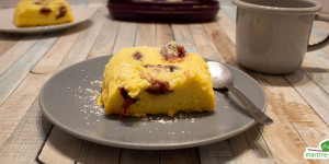 Beitragsbild des Blogbeitrags Süßer Zwetschkenkuchen im Omlettwunder 