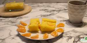 Beitragsbild des Blogbeitrags Fruchtiger Mandarinen-Kuchen zum Frühstück 