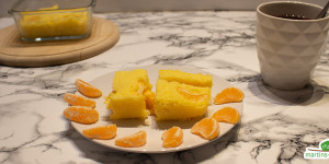 Beitragsbild des Blogbeitrags Fruchtiger Mandarinen-Kuchen zum Frühstück