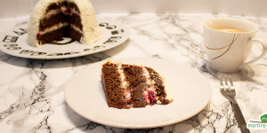 Beitragsbild des Blogbeitrags Brombeer-Joghurt-Schokokuchen