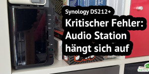 Beitragsbild des Blogbeitrags Synology DS212+: Audio Station hängt sich auf