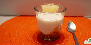 Beitragsbild des Blogbeitrags Karibischer Kokos-Ananas-Pudding