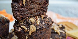 Beitragsbild des Blogbeitrags Chocolate Sweet Potato Muffins Vegan | Gluten Free | Oil free
