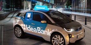 Beitragsbild des Blogbeitrags Bank baut BMW i3 zum mobilen Geldautomaten um