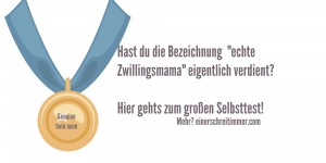Beitragsbild des Blogbeitrags Bist du eine echte Zwillingsmama? Der große Selbsttest!