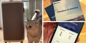 Beitragsbild des Blogbeitrags Neuer smarter Mitbewohner: Wir testen den Luftreiniger DustMagnet von Blueair