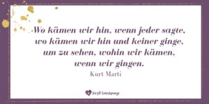 Beitragsbild des Blogbeitrags Wo kämen wir hin… 