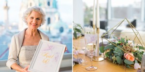 Beitragsbild des Blogbeitrags 60. Geburtstag über den Dächern von Wien: Traumhafte Überraschungsparty mit Mineralien und Sukkulenten