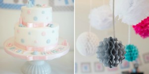 Beitragsbild des Blogbeitrags Junge oder Mädchen? Schöne Idee für eine Babyshower in rosa und blau 