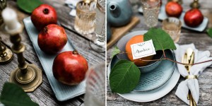 Beitragsbild des Blogbeitrags Liebevolles Dinner zum Jahrestag mit Granatapfel und Kalligrafie im Garten der Villa Lotta 