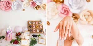 Beitragsbild des Blogbeitrags Larisas Bridal Shower: Ein Polterabend mit Donut Wall und selbstgemachten Blüten