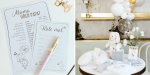 Beitragsbild des Blogbeitrags Rate mal? Tolles Quiz-Spiel für die Babyparty / Babyshower 