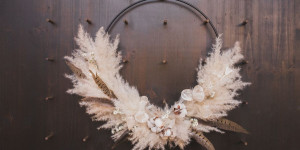 Beitragsbild des Blogbeitrags DIY Trockenblumen Hoop