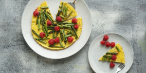 Beitragsbild des Blogbeitrags Rezept für bunte Frühlings- und Sommeromelette 