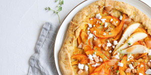 Beitragsbild des Blogbeitrags Köstliche Kürbis Galette von @littlebee_wien