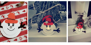 Beitragsbild des Blogbeitrags DIY: Teelicht-Schneemann