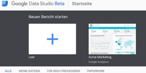 Beitragsbild des Blogbeitrags Google Data Studio in Österreich verfügbar 