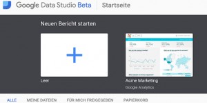 Beitragsbild des Blogbeitrags Google Data Studio in Österreich verfügbar