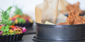 Beitragsbild des Blogbeitrags Kalbsfleischkroketten mit Krautsalat