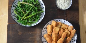 Beitragsbild des Blogbeitrags Backfisch mit Salat
