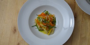 Beitragsbild des Blogbeitrags Wurzelfleisch mit Seelachs und Kren