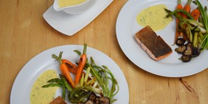 Beitragsbild des Blogbeitrags Lachs mit Sauce béarnaise 